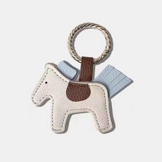 시엔케이 멀티 자석 집게 키링 (말키링 팬더키링), 화이트말, 2개