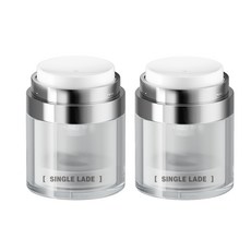 싱글레이드 에어리스 진공 투명 펌프 공병, 50ml, 2개
