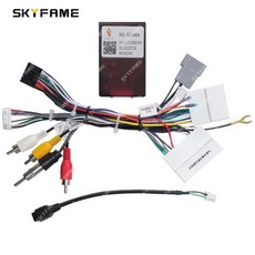 SKYFAME 자동차 16 핀 와이어링 하네스 어댑터 Canbus 박스 디코더 안드로이드 라디오 전원 케이블 닛산, 05 Full Set 14-18, 01 CHINA
