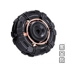 臺灣出貨 潮玩edc指尖陀螺流浪者 旋轉開甲解壓玩具 成人無聊減壓玩具, 開甲陀螺【黑金】不帶光, 1個