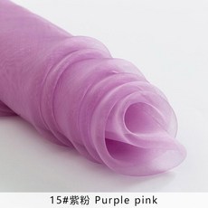 매쉬 원단 바이 컬러 샤이니 오간자 패브릭 디자이너 메쉬 튤 패브릭 웨딩 장식 보일 투명 천 조금 스티프 느낌 TJ0698, 15, 1개