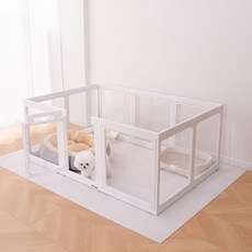 펫인꼬 강아지 울타리 반려견 펜스 강아지펫룸, 1개, 화이트