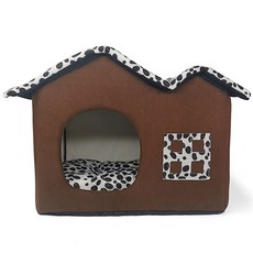 베스펫 애니멀 패턴 반려동물 지붕형 하우스, 1개