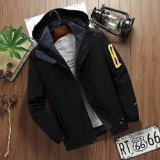 衝鋒衣三合一兩件式防風防水登山服，可拆卸內膽機能滑雪連帽外套