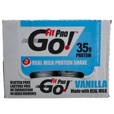 FITPRO GO 真正的牛奶蛋白奶昔香草, 414毫升