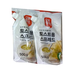 오늘좋은 토스트용 스프레드, 2개, 500g
