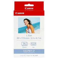 캐논 셀피 인화지 일반용지 L 36p KL-36IP, 1개, 3X5, 36개