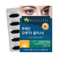 메이플트리 루테인오메가3 플러스6 30캡슐 1300mg, 단일속성, 30정, 1개