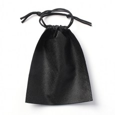 소품보관 양쪽끈 부직포 파우치 30p (15cm 블랙), 1개, 상세페이지 참조