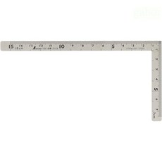 日本 企鵝 SHINWA 鶴龜 三寸法師 全雙面角尺 12101 12325 不鏽鋼, 1個, 12103 五寸法師 公分