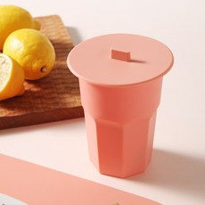 마리포사 실리콘 컵리드 뚜껑 커버 덮개 머그, 옐로우, 1개