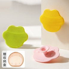 寶寶安全洗頭刷 嬰兒洗臉按摩清潔刷 柔軟硅膠嬰兒洗澡刷, 1個, 貓爪款-超值三只裝【柔軟矽膠不傷頭皮】