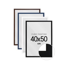 하비스 보석십자수 액자 프레임 슬림 우드 40x50cm, 슬림 우드 화이트, 1개 슬림 우드 화이트, 1개