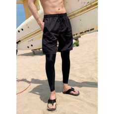 우수한 신축성 편안한 착용감 남성용 워터레깅스 블랙, 검정