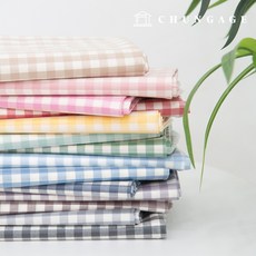 방수천 선염 체크원단 라미네이트 방수원단 무독성 TPU 깅엄체크 14종 한마, 14) 블랙, 1개