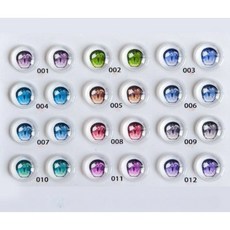 관절인형 눈알 수제 구체 애니 공막 포함 DIY 눈동자, 20개, 12mm 자가 절단 G2원형 10쌍(20개)