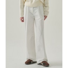 [국내매장정품] 드로우핏 DRAW FIT 우먼 DRAWFIT WOMEN 투 턱 와이드 치노 팬츠 [WHITE] DFWMPT5310WH 169562