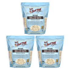 밥스레드밀 롤드 오트 즉석 오트밀 홀 그레인 Rolled Oats 907g x3개