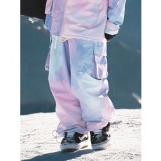 스노우보드복 세트 밀리터리 여자 오버핏 슈트 그라데이션