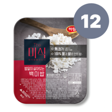 더미식 밥알이 살아있는 백미밥, 200g, 12개