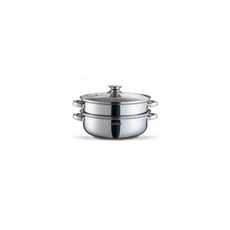 바이마르 엔틱 스테인레스 2단 인덕션 찜솥, 28cm, 1개
