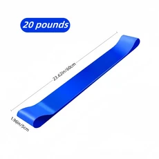 루프가 있는 스트레칭 스트랩 운동용 다리 밴드 물리 용 요가 근막 벨트, Blue, 02 blue-20 pounds