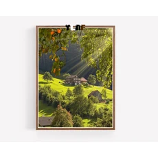 스위스 풍경 사진 포스터 캔버스 인쇄 마운트 Titlis 내추럴 뷰 벽 아트 여행 홈 룸 장식, 05 60X90cm Unframed, 06 8, 한개옵션2