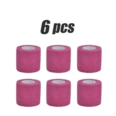 다채로운 운동 랩 테이프 자기 접착 성 탄력 붕대 Elastoplast 스포츠 보호대 무릎 손가락 발목 손바닥 어, 04 5cmX4.8m, 14 Pink-6pcs
