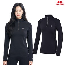 콜핑 여성 아이스본 스판 냉감 등산 긴팔 반집업 티셔츠 KSC429ST9W