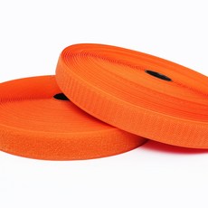 찍찍이테이프 봉제형2.5cm 보슬이+까슬이세트20y 암 수 벨크로, 봉제형찍찍이/2.5세트-오렌지, 1개