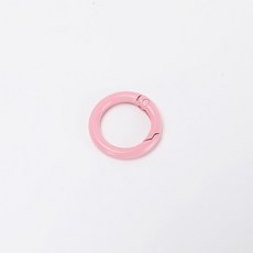 파스텔 오픈형 O링 컬러오링 원터치 키링 열쇠고리 20mm, 10개, 핑크