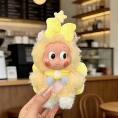 인형옷 드레스 스커트 귀여운인형옷 인형옷세트 아이돌인형 애착인형 꾸미기, 노란색 크기 활 세트