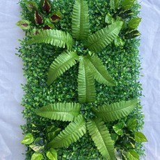 Sunday 綠色新款仿真植物綠葉波斯牆面裝飾綠植，室內商場酒店陽臺背景造景, 40*60最新款花生配飾組合19