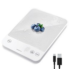 Etekcity 식품 주방 저울 체중 감량 베이킹 요리 케토 및 식사 준비를 위한 디지털 그램 및 온스 LCD 디스플레이 미디엄 그린, 아크로매틱 화이트