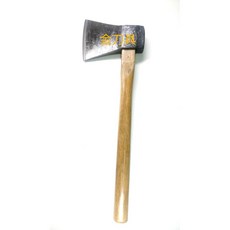 金刀具#K06鐵店出品：綠竹筍/清竹頭專用斧頭，破柴伐木開山農用戶外園藝多功能, 1個, 2斤斧頭+45cm木柄, 2斤斧頭+45cm木柄