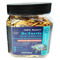 維益特 Dr.Turtle 水龜飼料 360g 蟲乾蝦乾, 1個, 220g