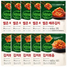 (냉장)비비고 김치볶음80gx5개+썰은배추김치60gx5개, 1세트, 80g