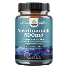 NaturesCraft 菸鹼醯胺 500mg 膠囊, 1個, 60錠