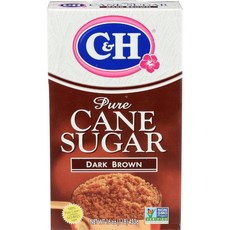 CH 순수 사탕수수 과립형 다크 브라운 슈가 1파운드