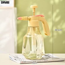 DFMEI 噴水壺澆花家用氣壓式高壓噴霧洗車專用噴霧器消毒液酒精噴霧壺, 淺黃色1.5L:如圖, 1個
