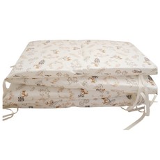 KIDS PARK 嬰兒純棉防撞床圍/軟墊, 小蘑菇兔子