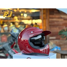 捷寶騎士部品 法國 astone 復古老帽 越野山車帽 復古紅 內置墨鏡, 復古黃,L, 1個