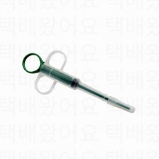 강아지 고양이 약 주사기 알약 가루약 물약 디스펜서 필건 주사 손잡이 투약 feeding kit, 그린, 1개