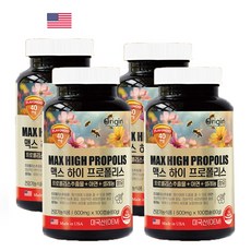 오리진 맥스 하이 프로폴리스 600mg x 100캡슐 100일분, 4개, 100정