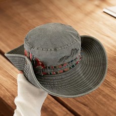 文藝復古漁夫帽 登山帽 遮陽帽 戶外大帽檐 簡約男女情侶款, YF-【灰色】/逛街拍照都可,均碼【54-58cm】