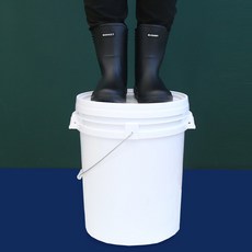 10~35리터 세차바스켓 페인트통 양동이 PP버켓 플라스틱원형통 페일통 바케스 메탈핸들 밀폐용기, 20L, 1개, 20L