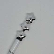 B80 볼펜꾸미기 볼꾸 동대문 꾸미기 DIY 컬러 별 실버 메탈 스타