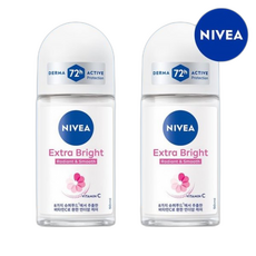 니베아 데오드란트 롤온 엑스트라 브라이트 50ml 2개