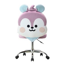 IMPRESSIONS VANITY · COMPANY Impressions Vanity BT21 MANG 회전 화장대 의자 매우 부드러운 벨벳 원단 패딩 처리된 폴리우레탄
