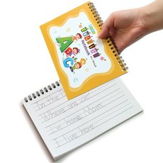 더조은키즈 (5권1묶음) 3줄 미니영어노트 초등 유아 노트 공책 스프링 받아쓰기 넓은칸1-2학년 어린이